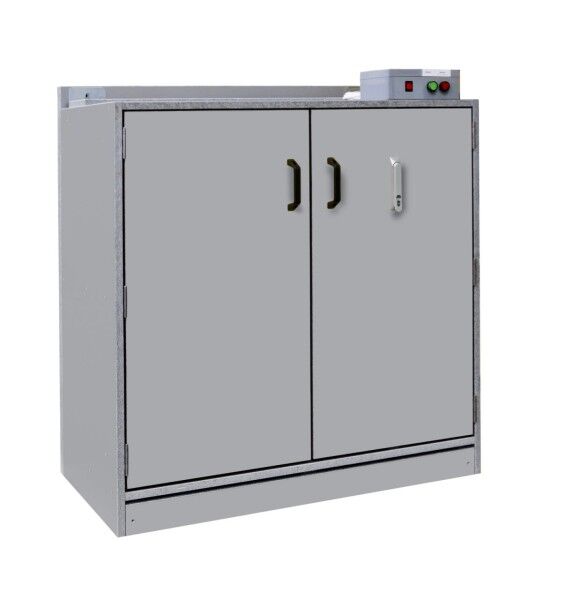 PRIOCAB-Li EI90 2-flg. Ladeschrank halbhoch zum Lagern und Laden von Lithium-Ionen-Akkus