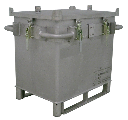 Genius Lio Guard S-Box X1 E Akku-Transportbehälter aus Edelstahl für Lithium-Ionen-Batterien inkl. Pyrobubbles