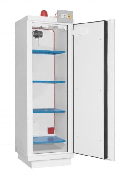 Ecosafe 794+LIX4, fireproof battery cabinet / safety cabinet, 1-leaf, type 90, 4 shelves, fire suppression system, alarm package