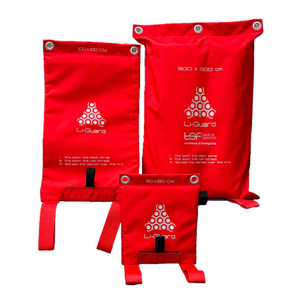 Li-Guard 3 x 2.7 m extinguishing blanket / fire blanket for lithium-ion batteries