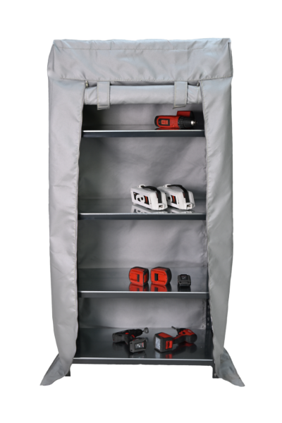 VLITEX Akku-Safe-Regal L / Akku-Regal mit Brandbegrenzungshaube