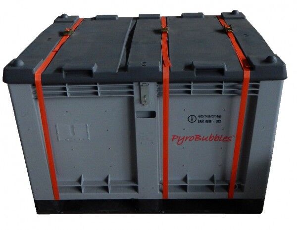 Genius Lio Guard M-Box Premium Kunststoff-Behälter für Li-Ionen-Akkus inkl. Pyrobubbles